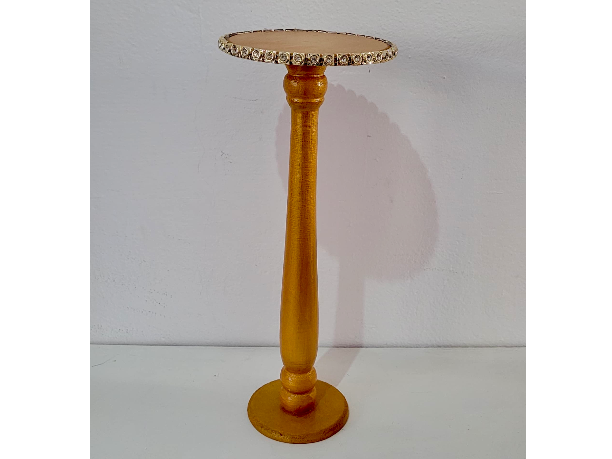 ALZADA DORADA C/STRASS 40CM ALTO