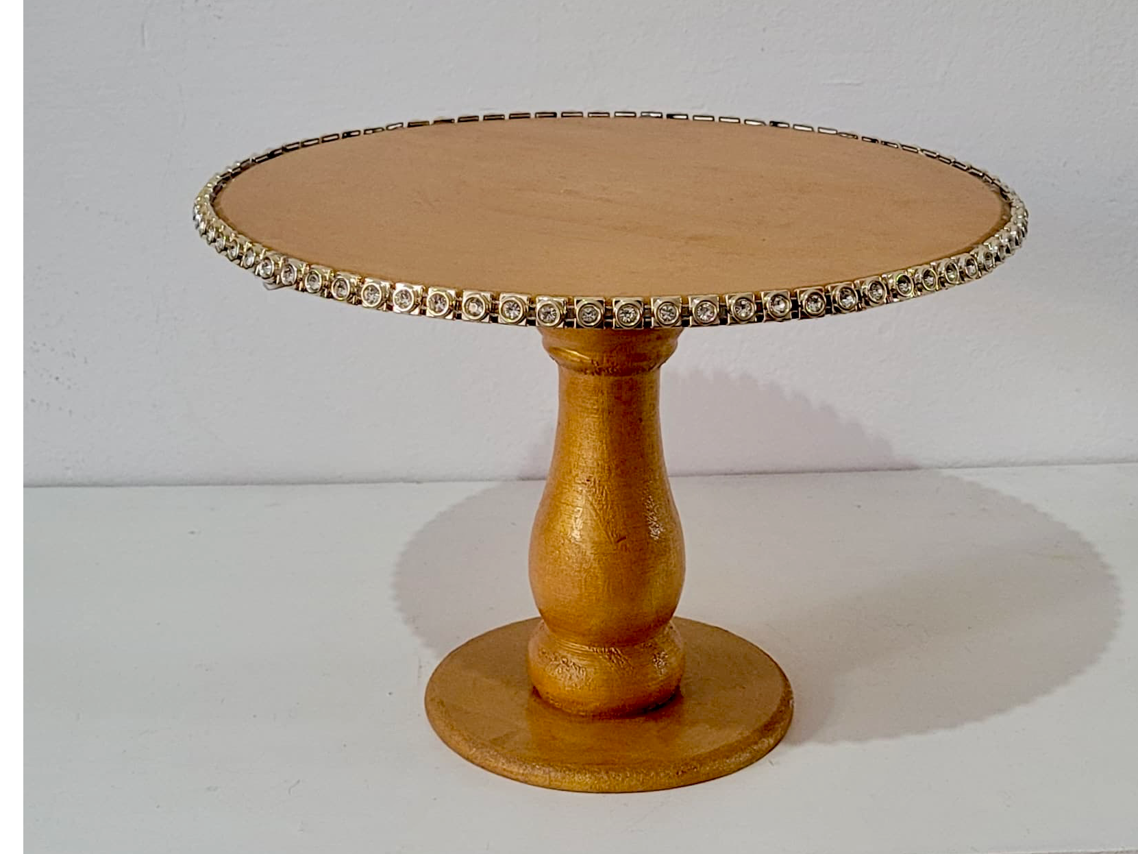 ALZADA DORADA 30CM C/STRASS