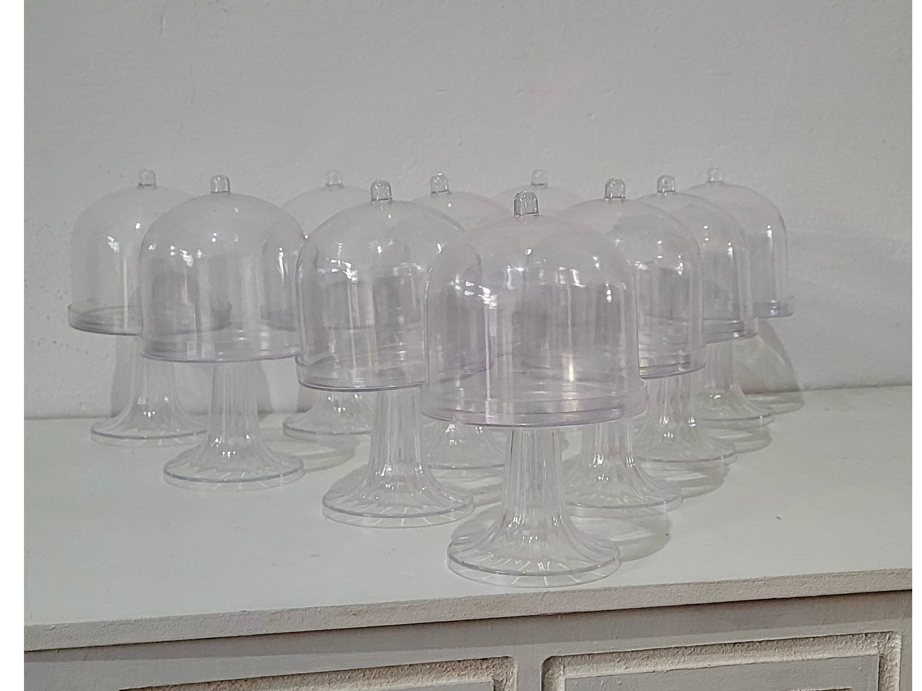 POSACUPCAKE/COOKIE PLASTICO C/TAPA X10U
