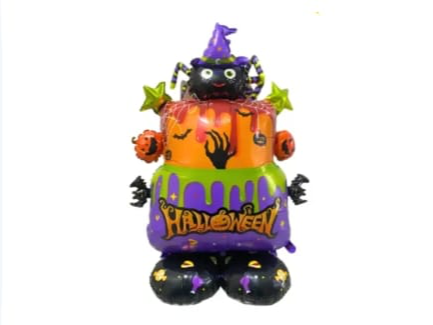 TORTA DE HALLOWEEN 1.20M DE ALTO (se mantiene parado solo)