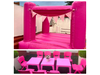 COMBO 11 PINK INFLABLE PINK + 10 SILLAS C/MESAS ROSA