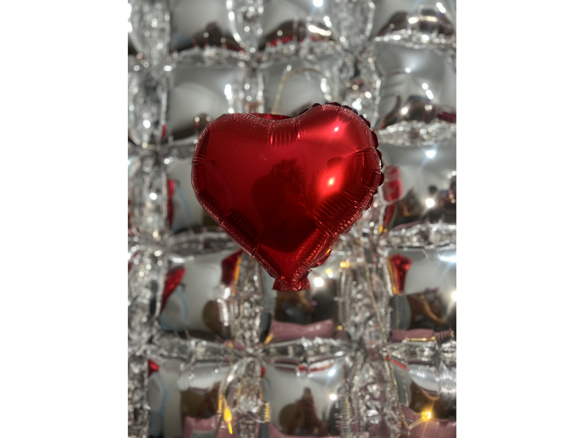 GLOBOS FOIL CORAZON PEQUEÑO ROJO