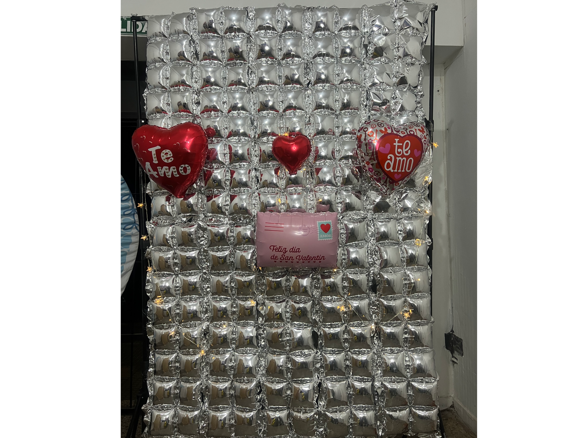 PANEL GLOBO CUBO PLATEADO