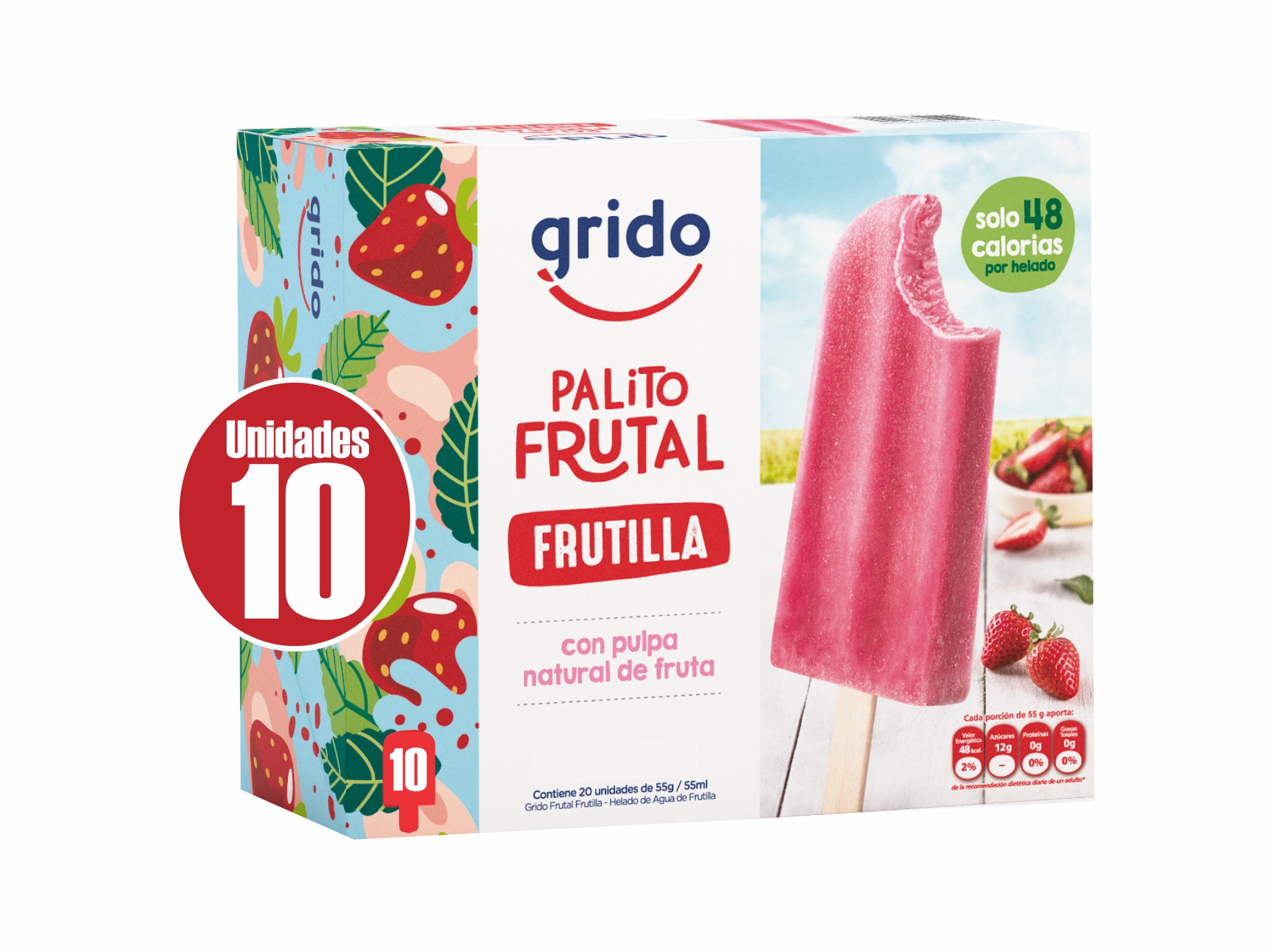 Grido Frutal  10 Unidades
