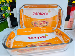 Fuente de vidrio grande - COD.: 066