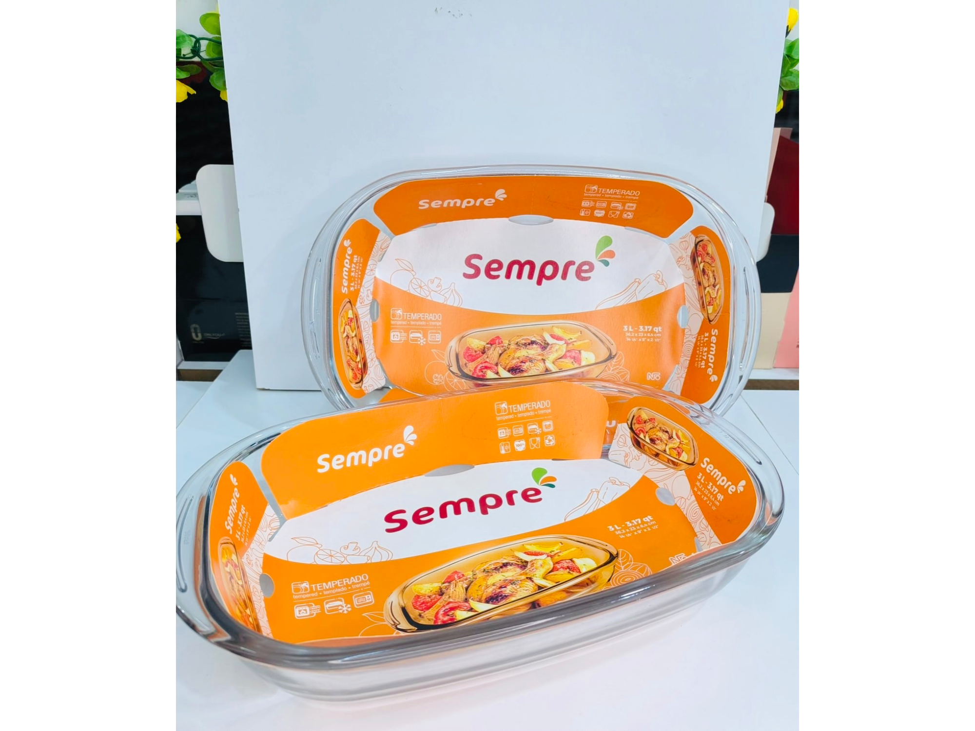 Fuente de vidrio para horno chica - COD.: 065