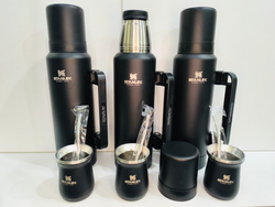 Termo negro 1200ml + mate - COD.: 006