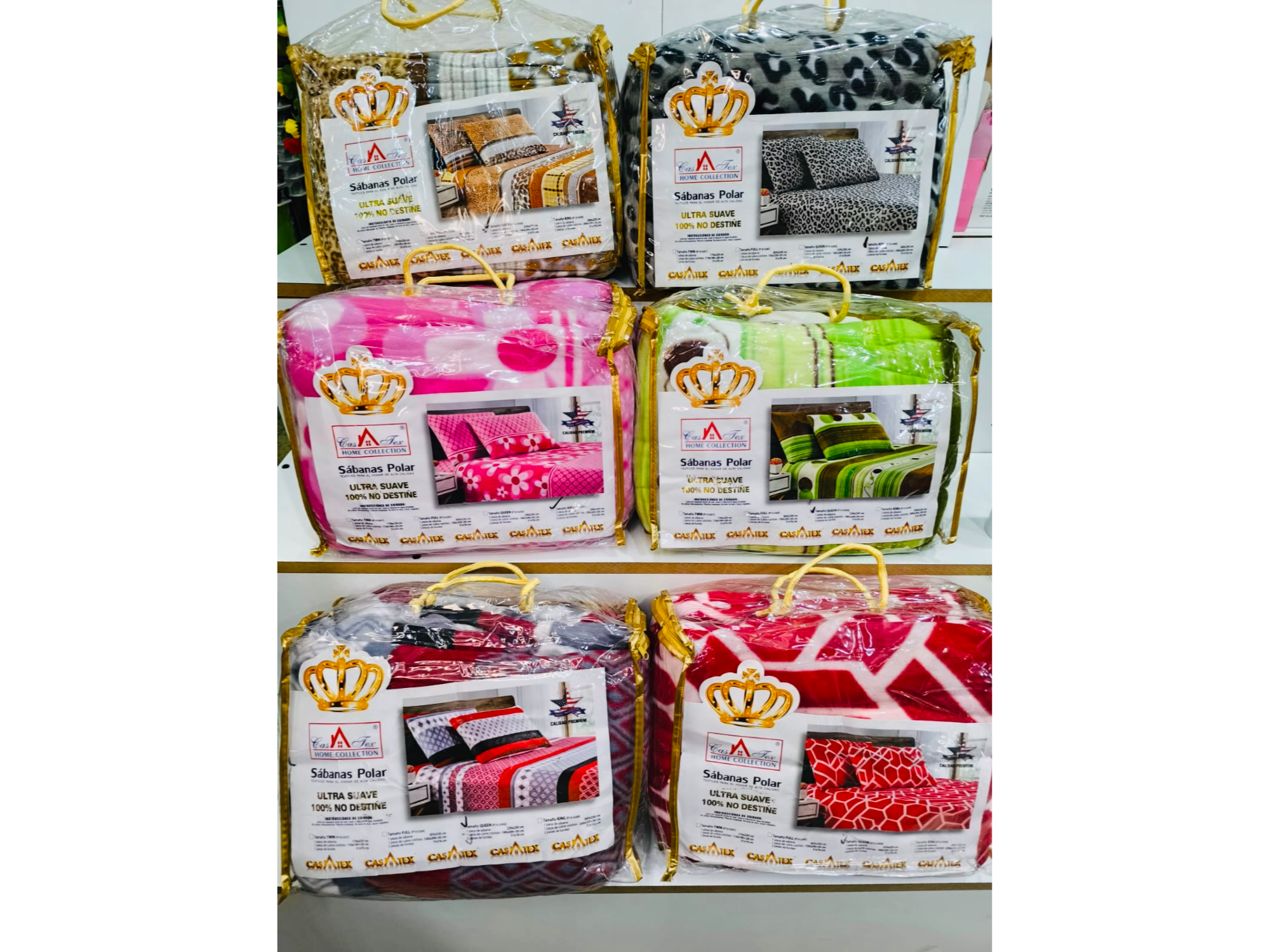 Sábanas polares tamaño Queen - COD.: 056