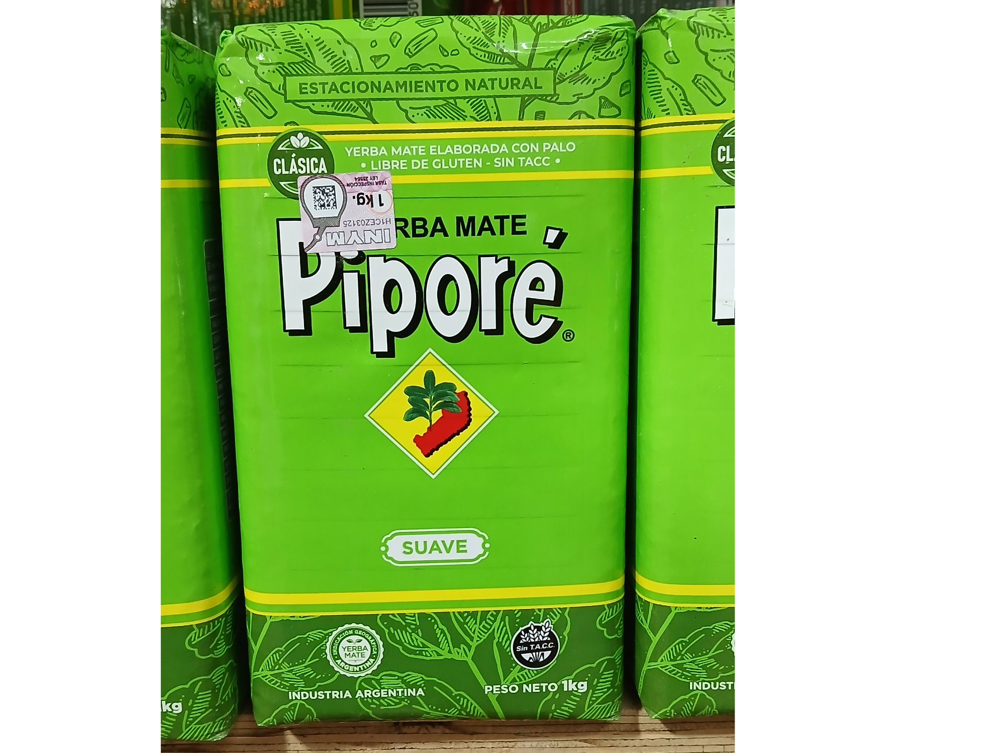 Yerba pipore suave prensada