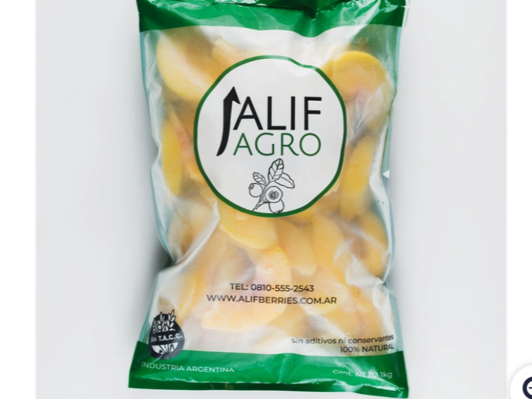 Durazno 1 kg de Frutascongeladas.cba