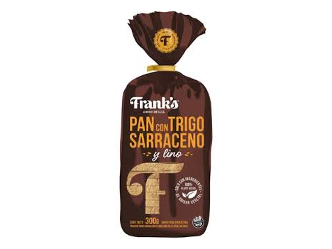 PAN DE TRIGO SARRACENO Y LINO sin  gluten FRANK´S