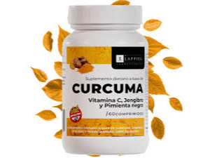 CURCUMA CON VITAMINA C JENGIBRE Y PIMIENTA NEGRA 60 comp LAPPIEL
