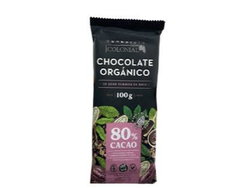 CHOCOLATE 80% AMARGO COLONIAL barra 100 grs (sin tacc-vegano)