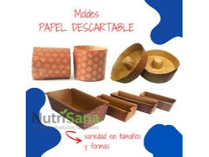 MOLDES DESCARTABLES para budin,cupcake, pan dulce etc
