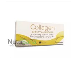 COLAGENO HIDROLIZADO con ACIDO HIALURONICO, COENZIMA Q10, VITAMINA C ,B5,B6 sobres x 30 sabor naranja LAPPIEL