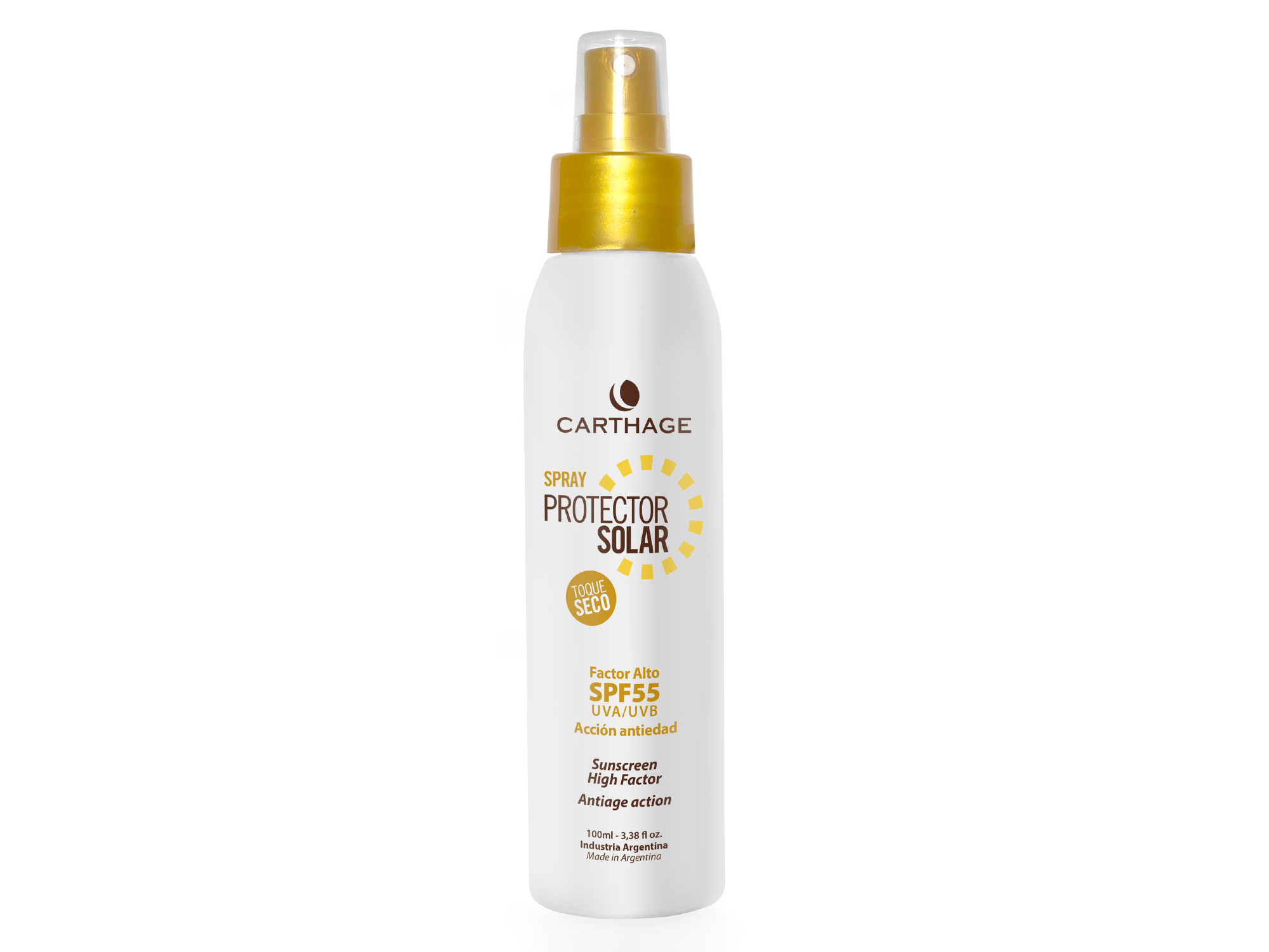 SPRAY PROTECTOR SOLAR FACTOR ALTO SPF 55 Toque Seco