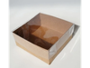 Caja multiuso kraft degustacion tapa de acetato ART802