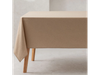 Mantel rectangular gasa liso beige 1.40x2mt