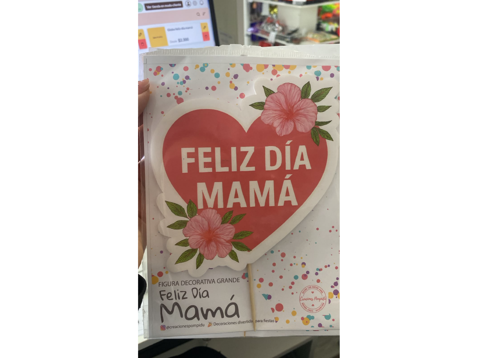 Adorno FELIZ DIA MAMA
