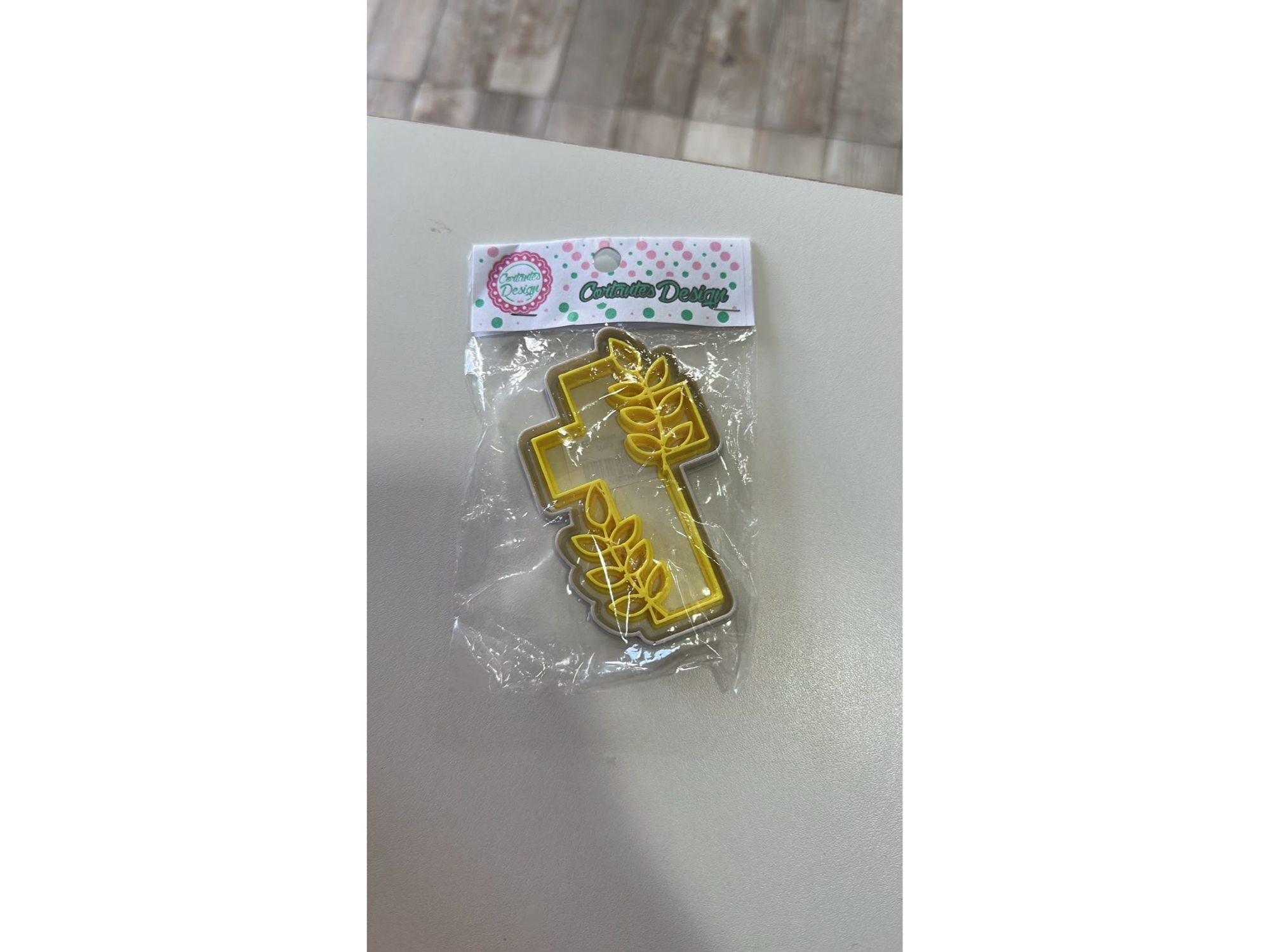Cortante marcador plastico 3d cruz con espiga x1