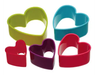 Set 5 cortantes en forma de corazon