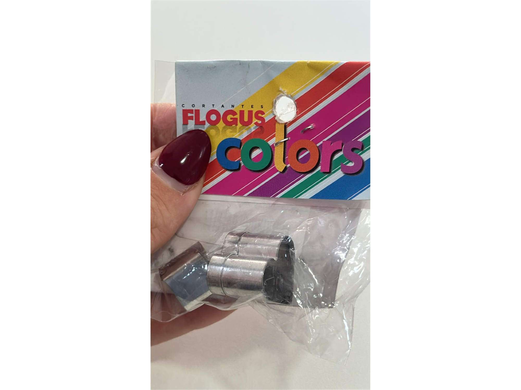Cortante flogus colors corazon mini x4