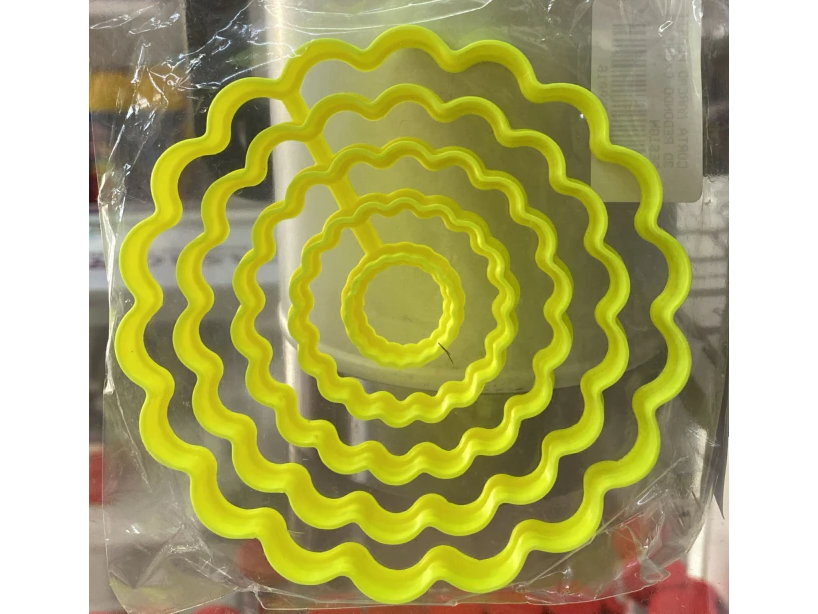 Cortante marcador plastico 3d redondo con ondas x5 design (79)