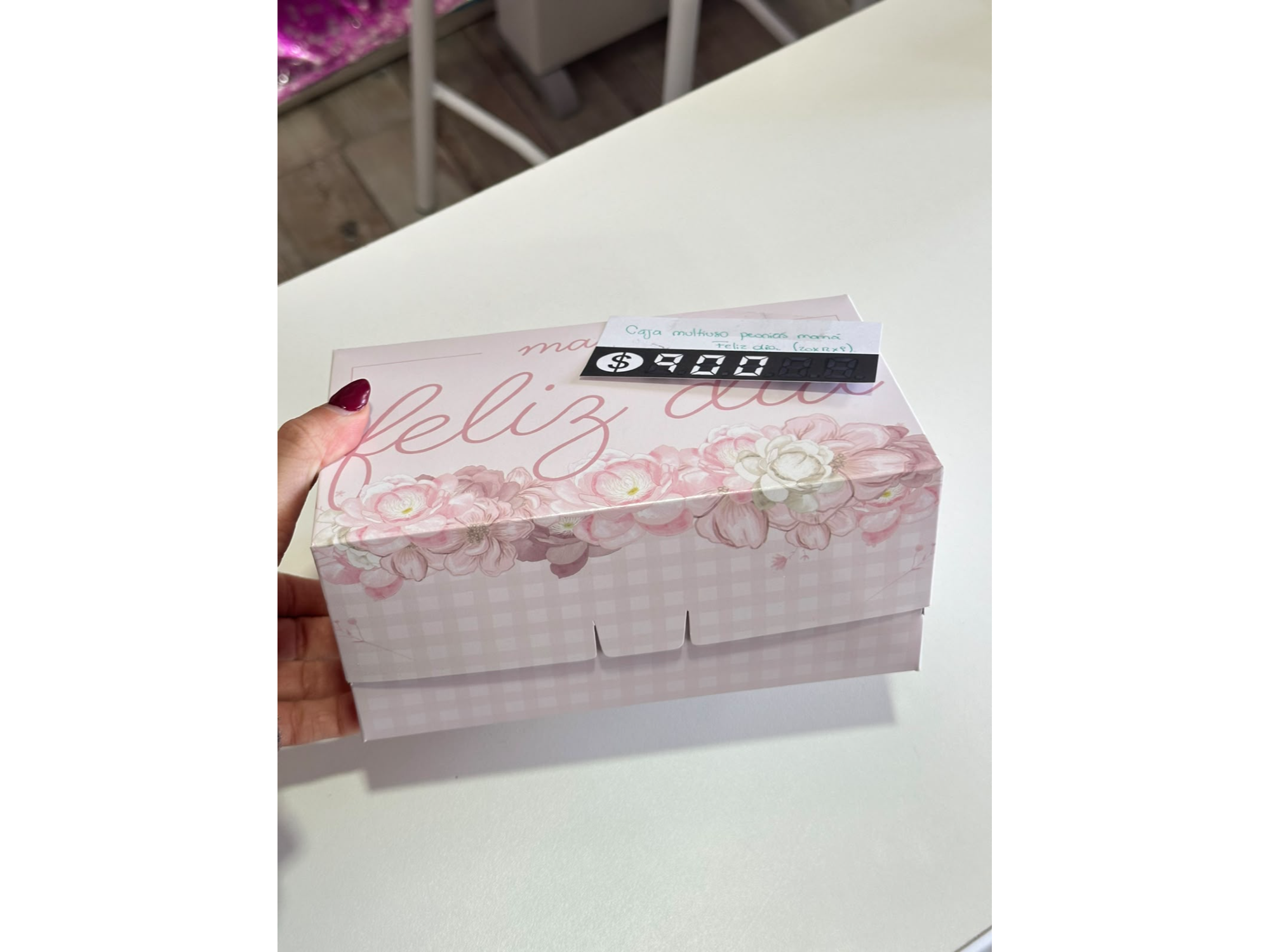 Caja multiuso peonias mama feliz dia (20x12x9)