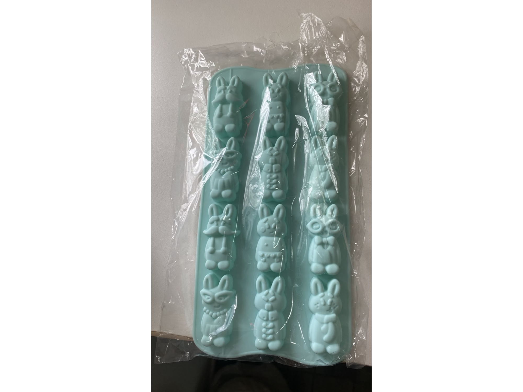 Molde silicona conejos x12
