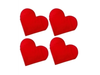 SERVILLETA DIA DE LOS ENAMORADOS FORMA DE CORAZONx12