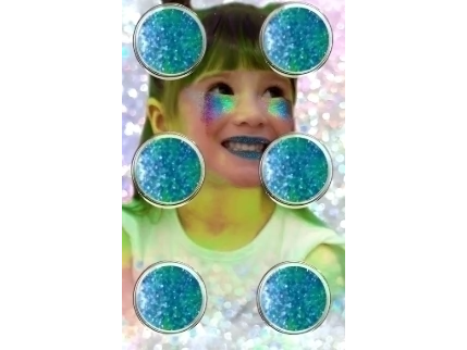 Maquillaje artistico glitter