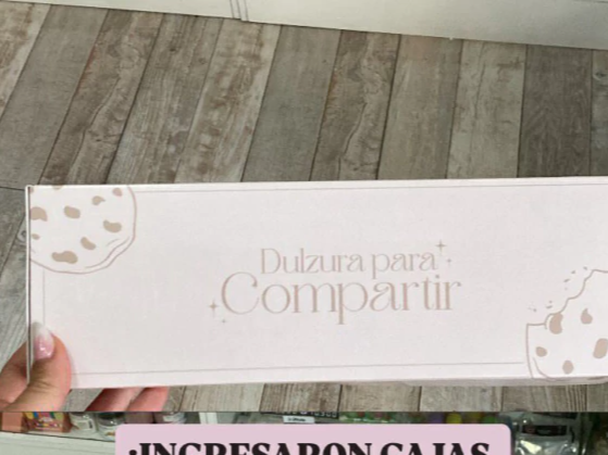 Caja multiuso dulzura para compartir cookies/alfajores/chocolates ART503