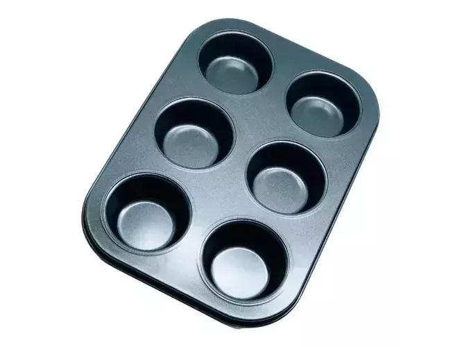 Placa antiadherente para 6 cupcake x1
