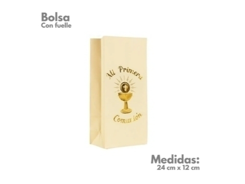 BOLSA CON FUELLE STAMPING COMUNION x10