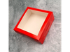Caja multiuso roja con visor y separador (12x12x5) ART504