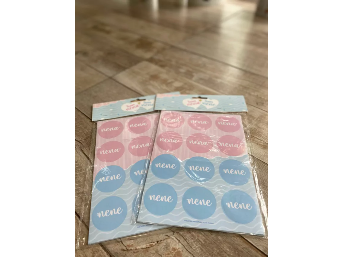 Stickers revelación de genero