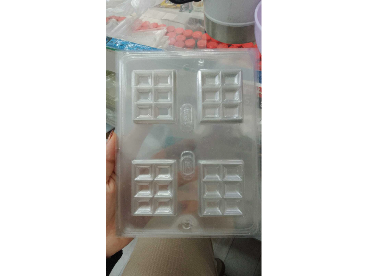 Placa economica para tabletas de chocolates X4