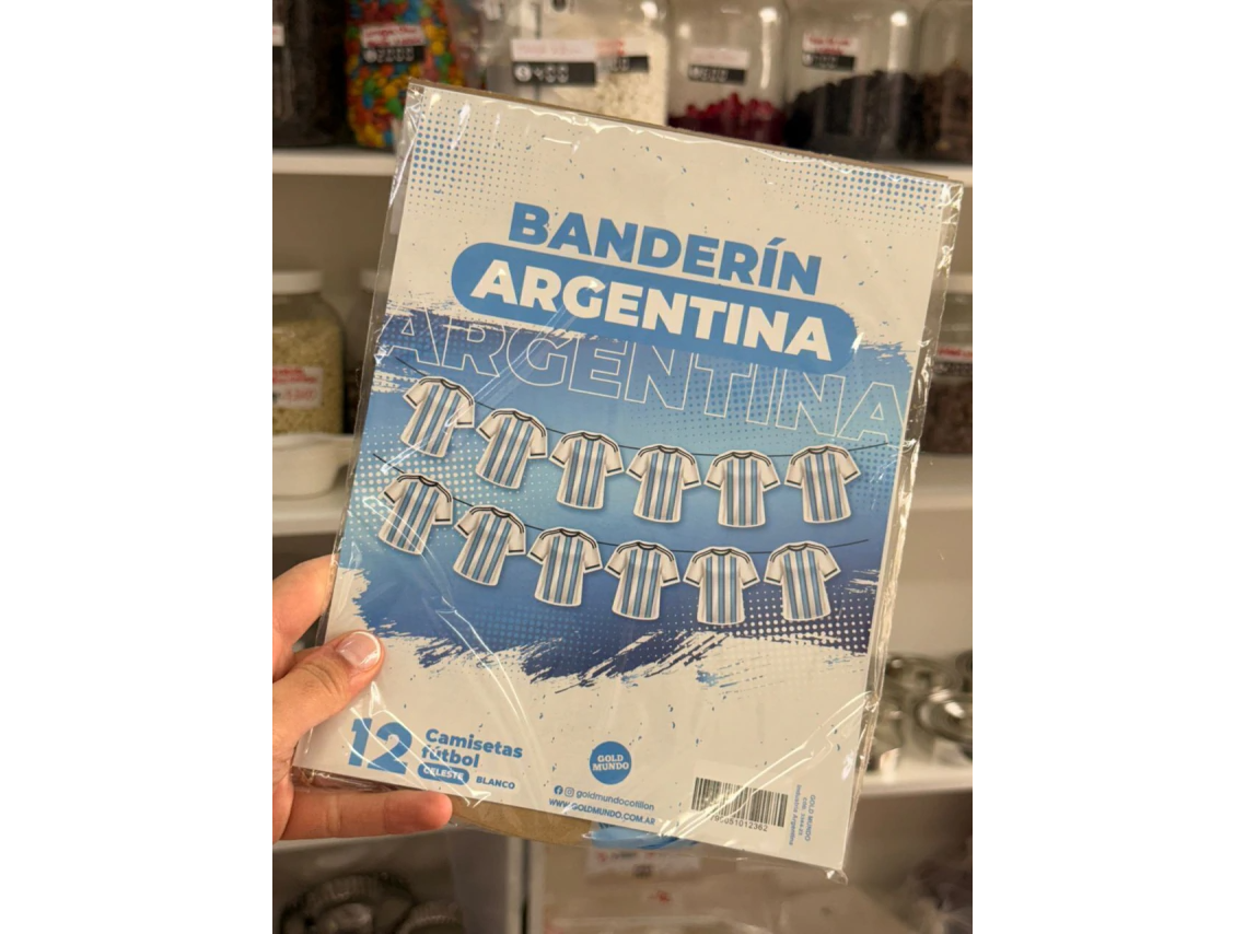 Banderin camisetas de argentina x1
