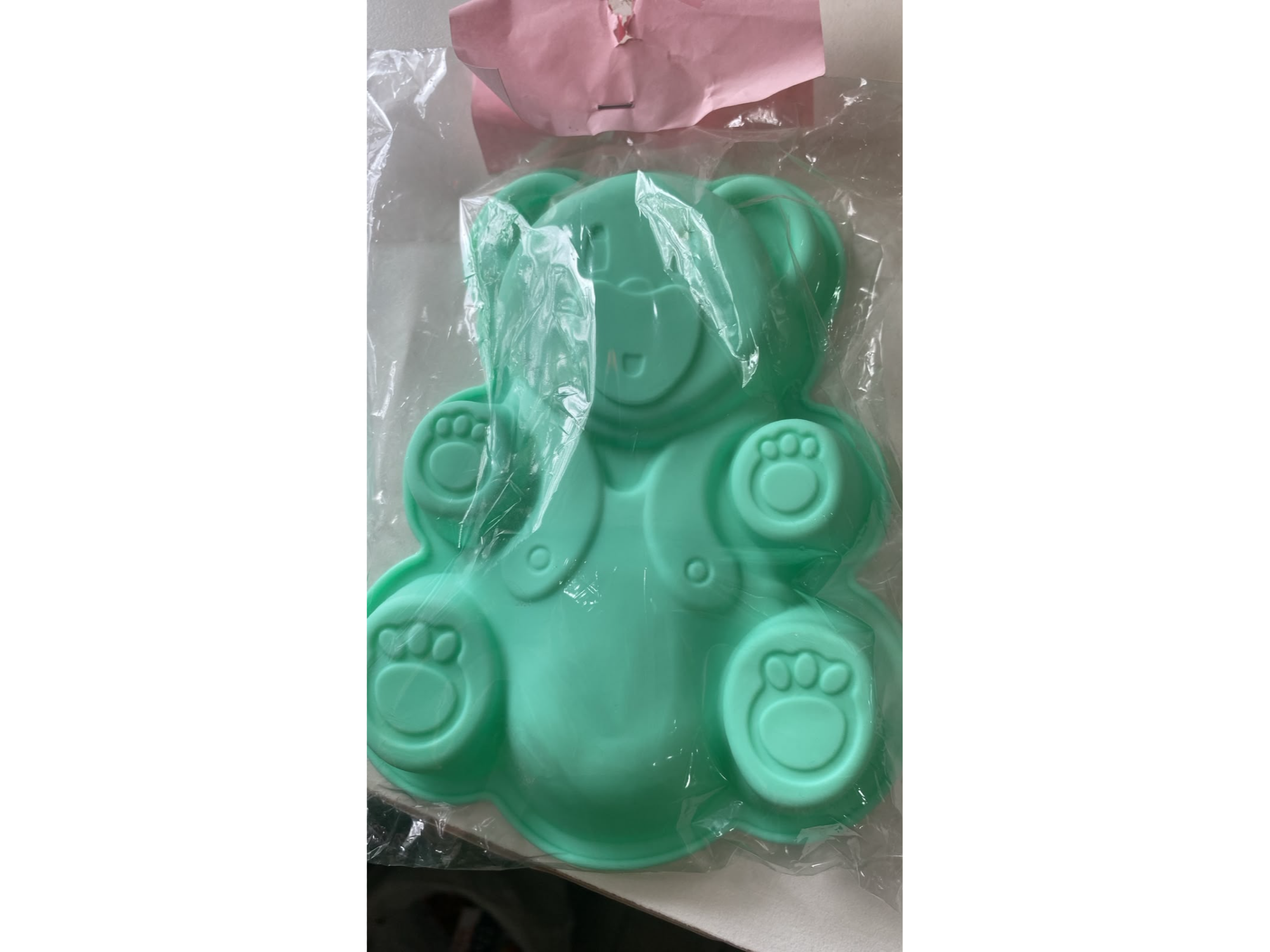Molde oso mini torta