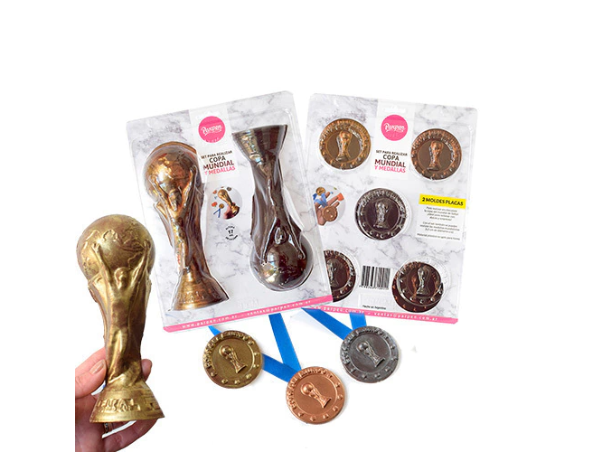 Set placa copa mundial y medallas parpen x2