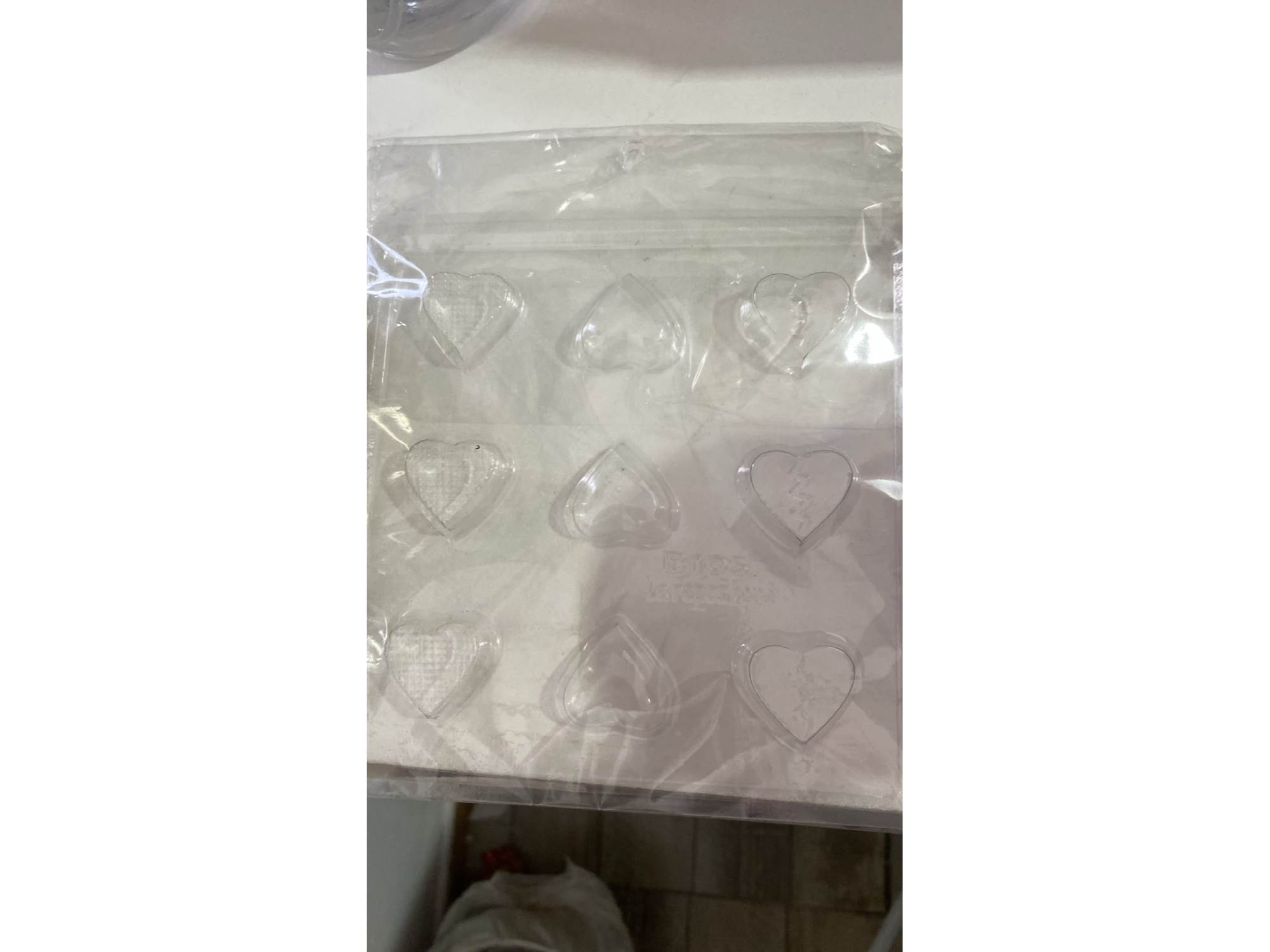 Placa para bombón corazones surtidas