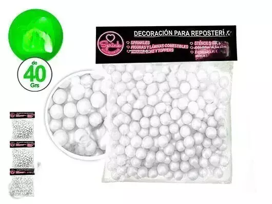Drops perlas medianas sprink x40gr xvarios colores