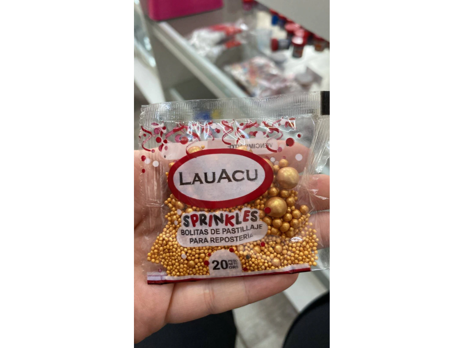 Perlas comestibles mix doradas lauacu (x20gr)