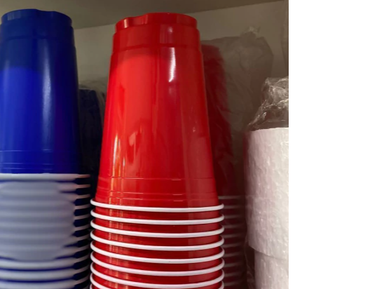 Vaso americano liso rojo bella cup 590cc