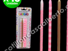 Blister vela larga impresa lunares rayas rosa 15 cm x10