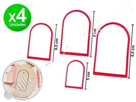 Cortante marcador plastico 3d set de tags/ventana x4 design