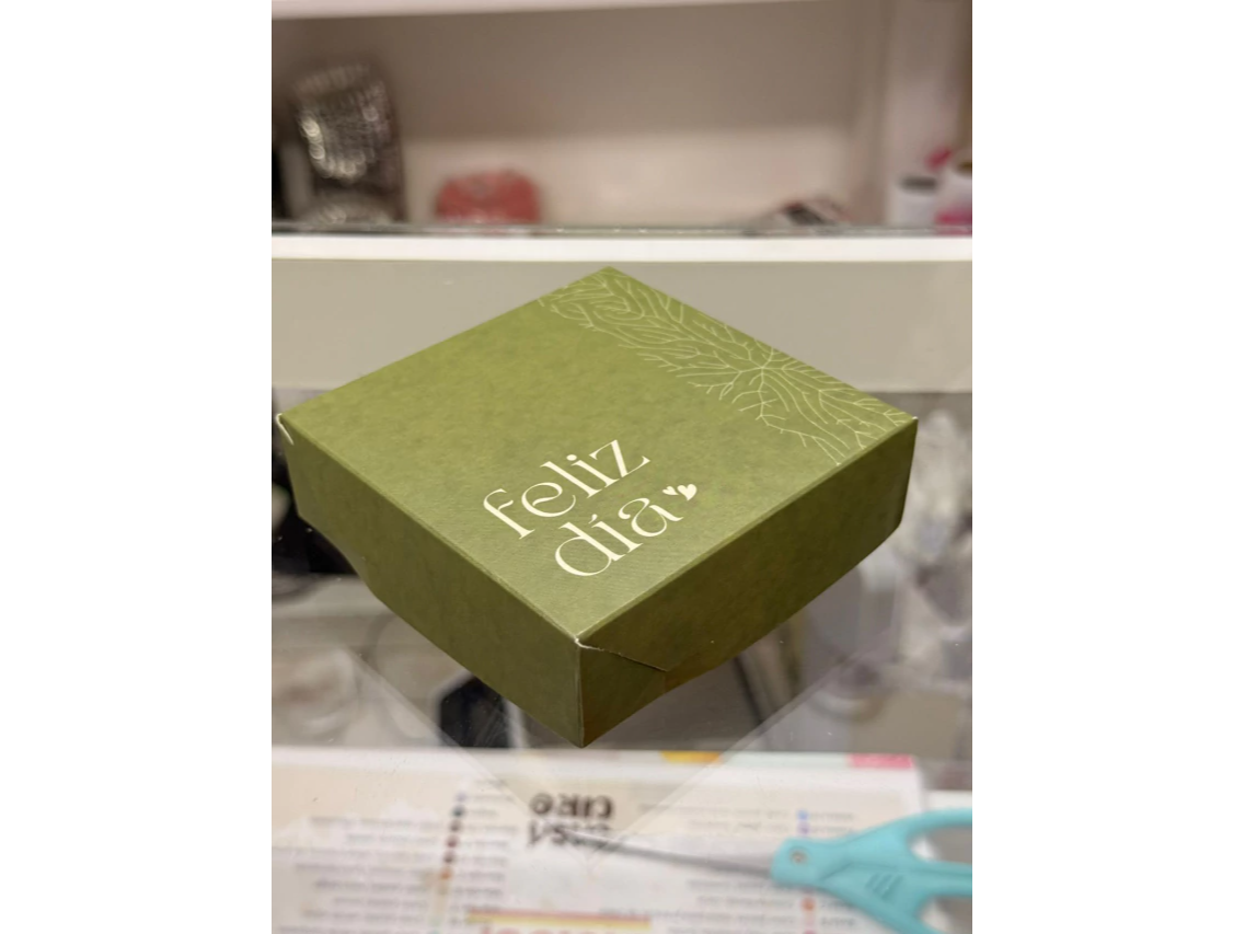 Caja cookie verde feliz dia ART303