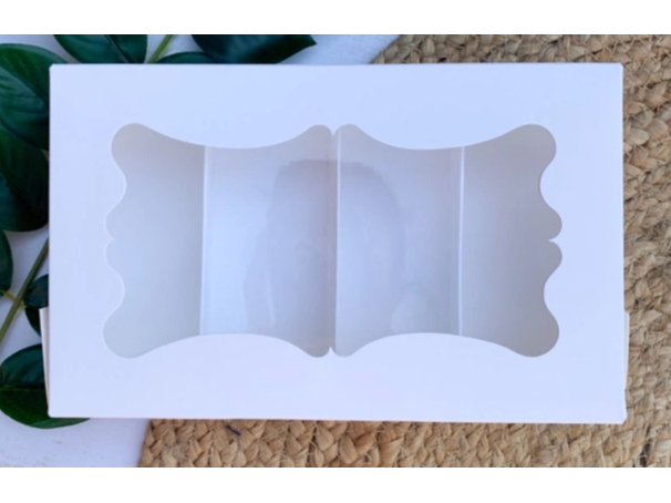 Caja multiuso blanca con visor y divisor (22x13.8x5) ART400