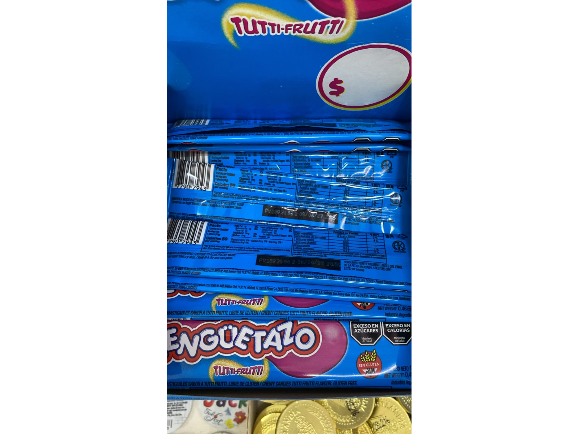 Caramelo lenguetazo tutti-frutti
