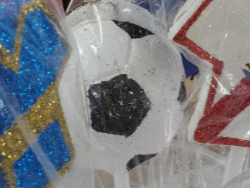 Vela pinche con brillo Pelota
